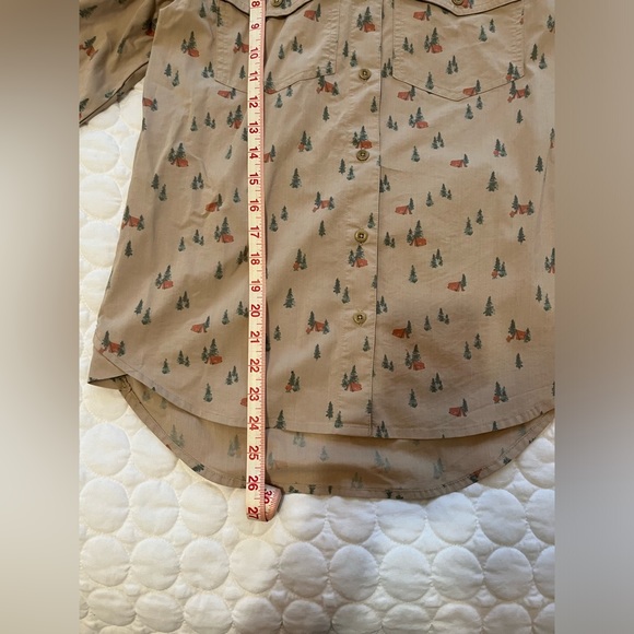 United by Blue Camping Print Button Down XS - Picture 6 of 10
